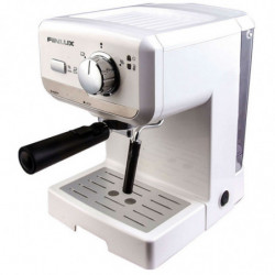 Masina espresso Finlux FEM-1694WH, 15 bar, 1150W, 1.5 litri, disc crem, Alb