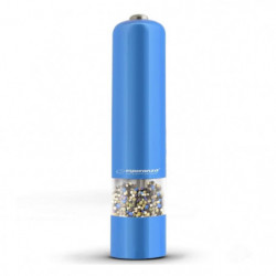 Rasnita electrica pentru piper cu lumina Esperanza Malabar EKP001B, LED, Functionare cu 1 buton, Albastru