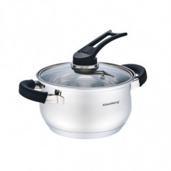 Oala Klausberg KB 7220 16cm 1.7l  Capac Inductie Otel inoxidabil 18/10 Inox