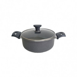 Oala Rosberg R51318E24 24 cm 3.4 litri Acoperire marmura Gri