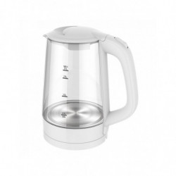 Fierbator electric Rosberg R51230C, 2200W, 1.7 litri, Borosilicat, Alb