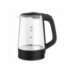 Fierbator electric Rosberg R51230C, 2200W, 1.7 litri, Borosilicat, Negru