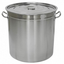 Oala cu capac Cazan OEM 2638-4 48x45cm 70 L Otel inoxidabil Argintiu