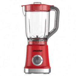 Blender Mesko MS 4079r, 1000W, 2 viteze, 1,8 L, 4 lame, Pulse, Rosu