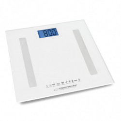 Cantar multifunctional 8in1 Esperanza EBS016K 180 kg Analizor de corp Bluetooth Sticla Ecran LCD Alb