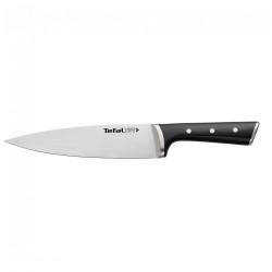 Cutit bucatar Tefal K2320214 Ingenio Ice Force, 20 cm, otel inoxidabil, argintiu/negru