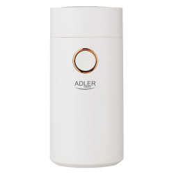 Rasnita electrica pentru cafea Adler AD 4446WG, 150W, 70gr, Sistem protectie, Alb