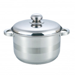 Oala cu capac metalic Rosberg Premium RP51210M24S 24 cm 6.5 L Inductie Inox